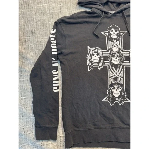 Guns N Roses Hoodie Used Black Sz: Med H&M, Slash, Axle‎ Rose, Supreme style - Picture 9 of 16